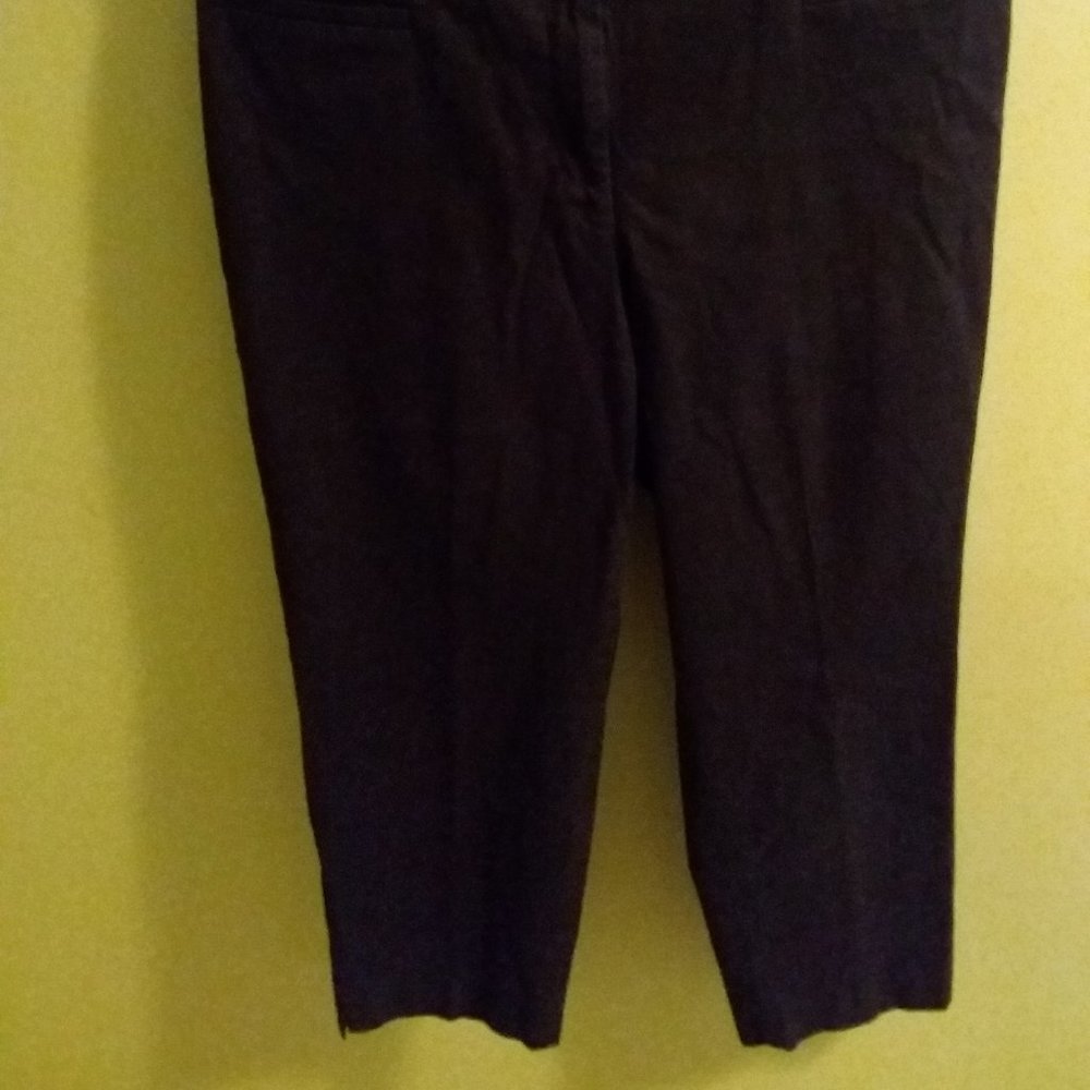 Talbots Women's Size 14  Black The Perfect Crop Curvy